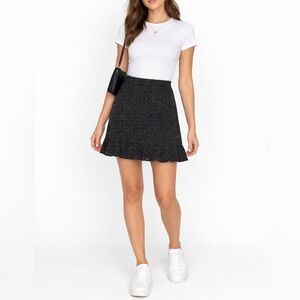 Abercrombie & Fitch Black and White Mini Skirt